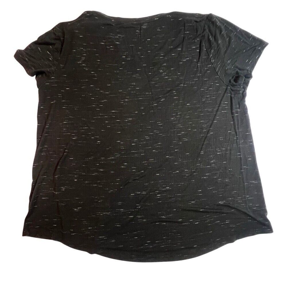 Maison Jules Top Womens XL Black Casual Basic Stretchy Preppy Soft Girl T Shirt - Picture 6 of 9